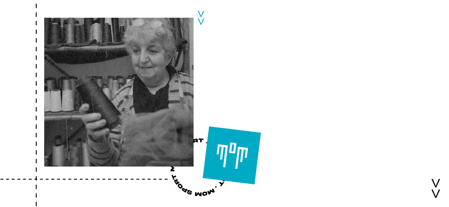 That seamstress, forty years later, continues to be a pure inspiration. MOM Sport is not just a sportswear brand, it is also a tribute.