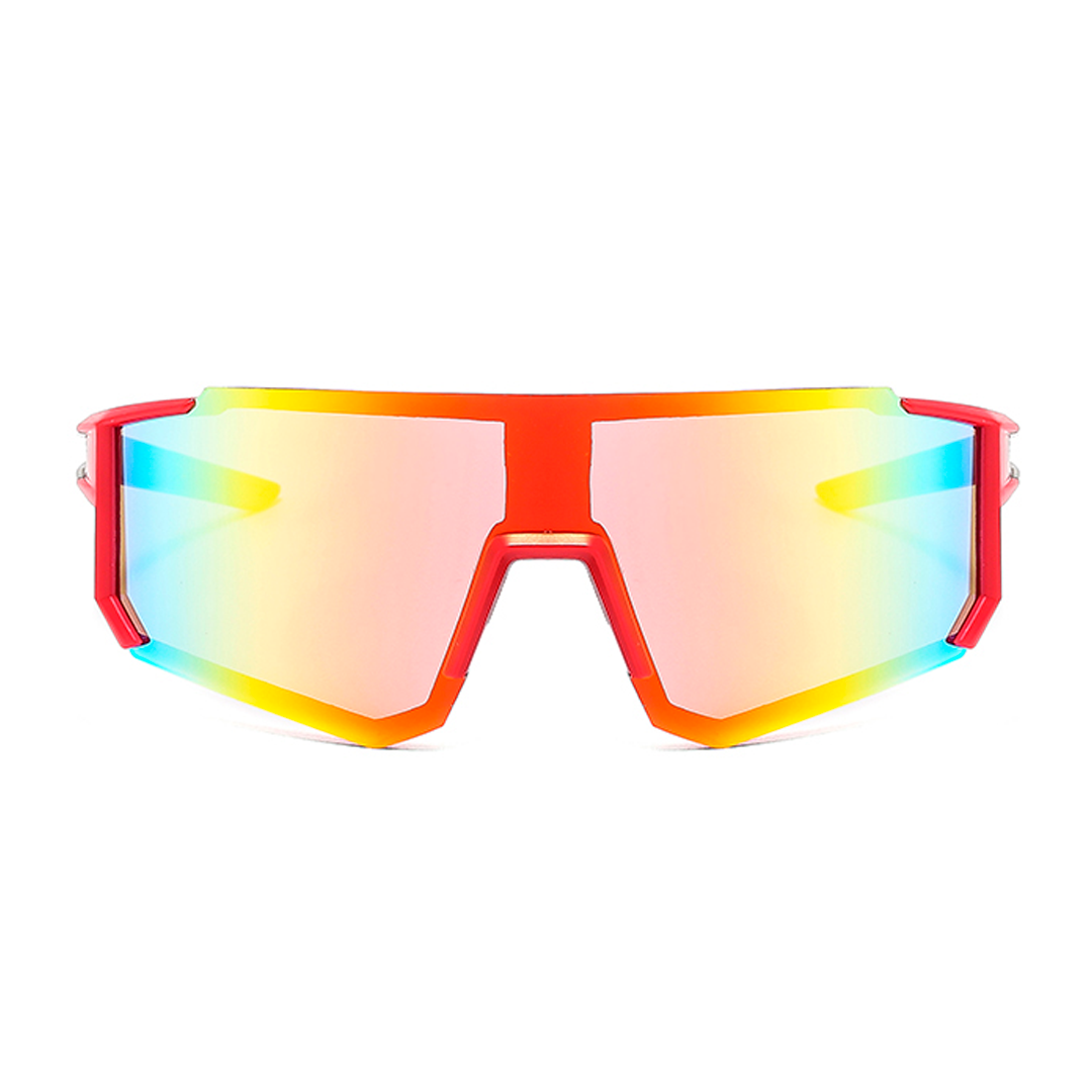 Polarized Sport Sunglasses, UV unisex Cycling Sunglasses Red-RED